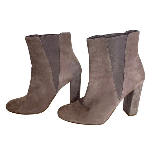 Steve Madden Suede Chunky Heel Boots Women's size 8 - Picture 1 of 8